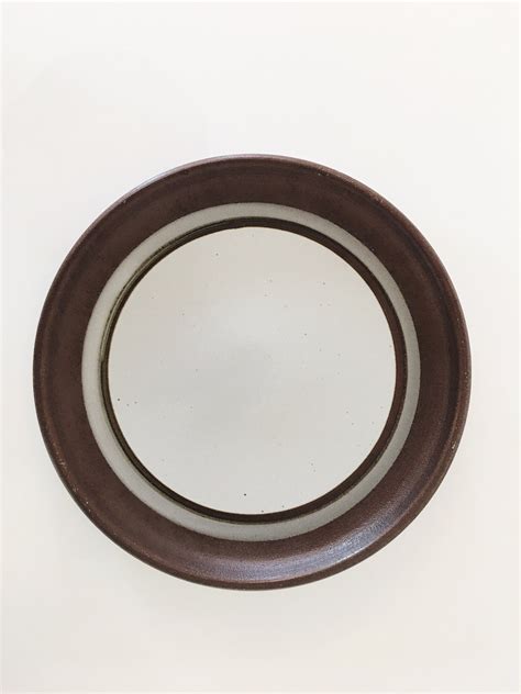 Vintage Otagiri Mocha Stoneware Chop Plate Brown Speckled Etsy