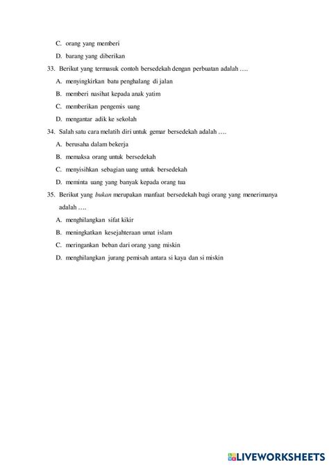 Fiqih Kelas 5 Live Worksheets