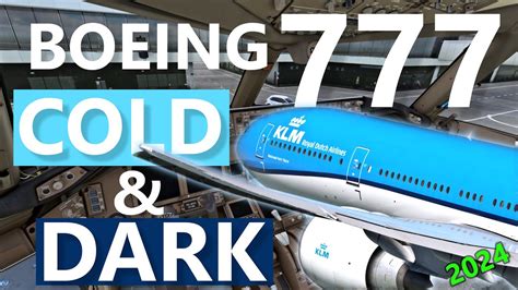 Boeing 777 Cold Dark Startup Tutorial CDU Programming Real Boeing