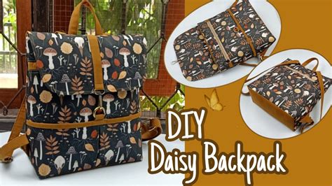 Diy Cara Membuat Tas Daisy Backpack Simple Backpack Tutorial Pattern