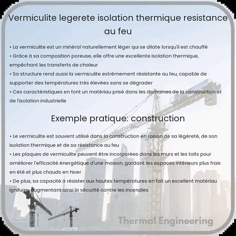 Vermiculite L G Ret Isolation Thermique R Sistance Au Feu