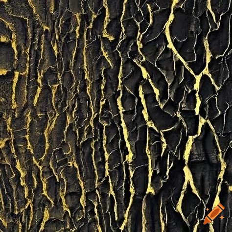 High Resolution Black And Yellow Crack Texture On Craiyon