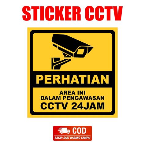 Jual Stiker Cctv Jam Shopee Indonesia