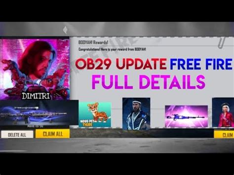 Free Fire Ob29 Update Full Details YouTube