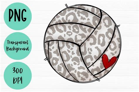 Volleyball With Leopard Print Transparent Background Png