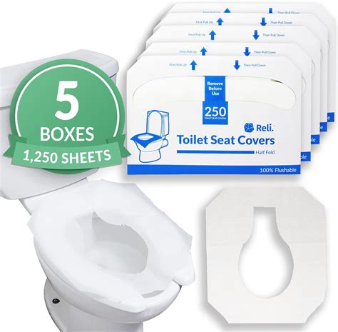 Reli Toilet Seat Covers Pcs Packs Of Disposable Toilet