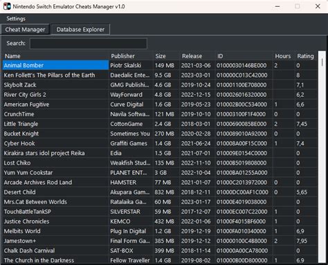 Nintendo Switch Emulator Cheats Manager - GameBrew