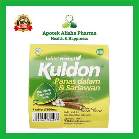 Jual Kuldon Strip 4 Tablet Kuldon Sariawanobat Panas Dalam Dan