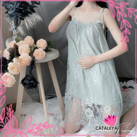 Jual Cataleya Set Lingerie G String Baju Tidur Seksi Model Charming