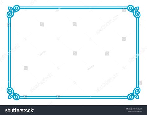 Vector Blue Border Frame May Be Stock Vector (Royalty Free) 1319035214 | Shutterstock