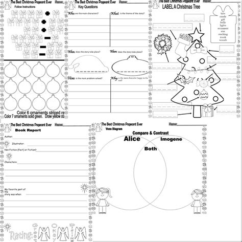 The Best Christmas Pageant Ever CHAPTER NOVEL Study Comprehension Book