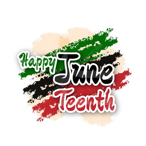 Juneteenth Flag Vector Design Images, Happy Juneteenth Over Flag, African, Flag, Style PNG Image ...