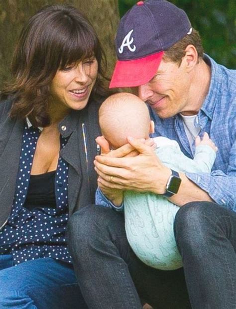 Benedict Cumberbatch And Sophie Hunter With Their Second Son Hal