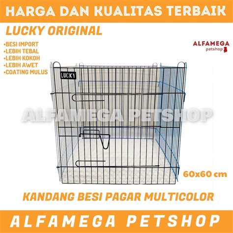 Jual Kandang Pagar Besi Lipat X Hewan Kucing Anjing Kelinci