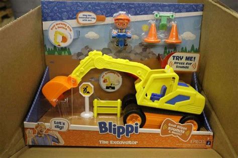 (2) Blippi the excavator 8 pc toy set - Matthews Auctioneers