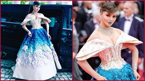 Cannes 2023 Urvashi Rautela Wears Blue Lipstick Netizens Remembered