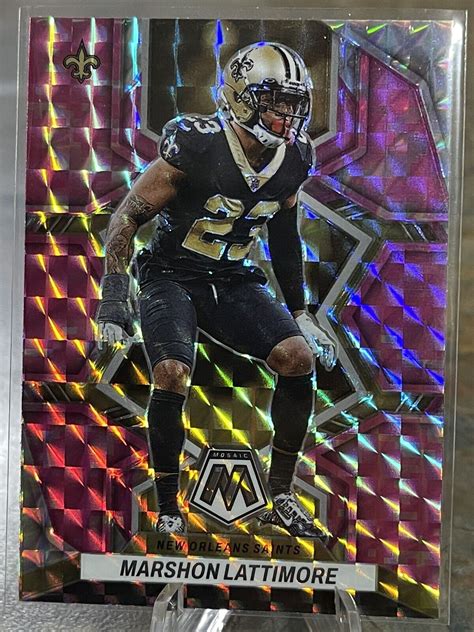 Mosaic Pink Camo Prizm Marshon Lattimore Saints Ebay