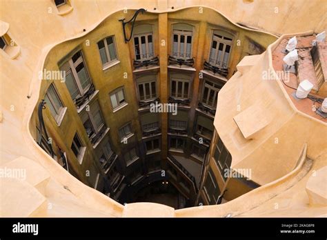 Modernism Architectural Building La Pedrera Also Called Casa Mila