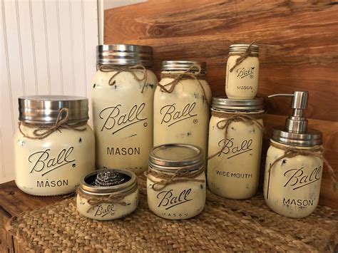 The Ultimate Mason Jar Kitchen Set By Themasonmarketplace On Etsy Listing