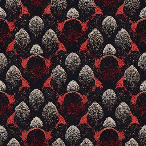 Illustration Vector Of Seamless Vintage Abstract Pattern Black And Red