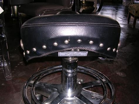 Pair of Motorcycle Saddle Seat Adjustable Barstools at 1stDibs ...