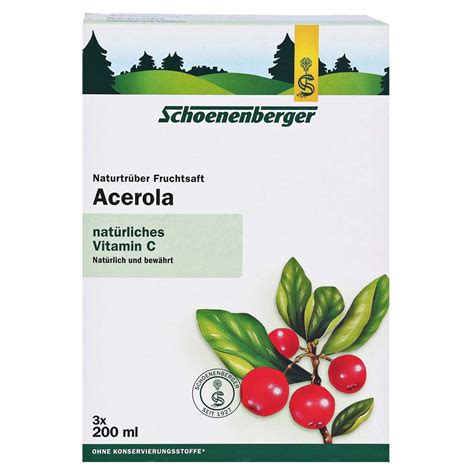 Schoenenberger Acerola naturtrüber Fruchtsaft 3x 200 ml 600 ml