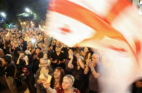 Thousands Gather In Tbilisi For Protest Against Georgian Government