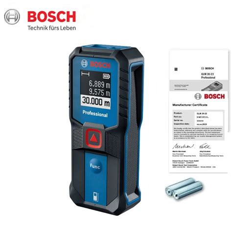 Bosch Tel Metro GLM 30 23 Medidor L Ser Rojo De Distancia De 30M