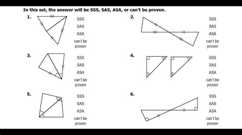 Sss Sas Asa Aas Congruence Answer Key Solved Using The Diag