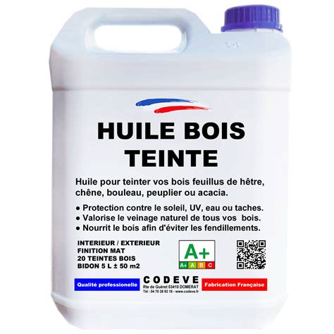 Huile Bois Couleur 5 L Codeve Bois Gris Pour La Protection De