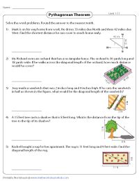 Pythagorean Theorem Worksheets Worksheets Library