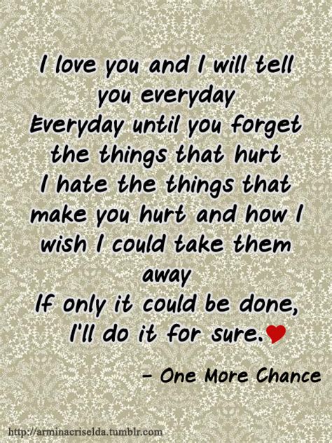 Give Me One More Chance Quotes. QuotesGram