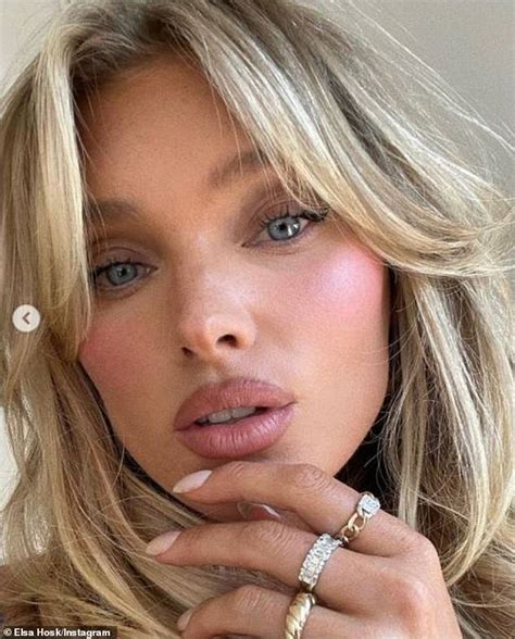 Elsa Hosk Flaunts Her Enviably Fit Figure In A Tiny Purple String Bikini In New Snaps Daily