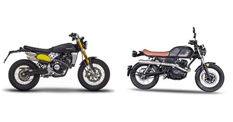 Motorrad Vergleich Fantic Caballero Scrambler 125 2023 Vs United