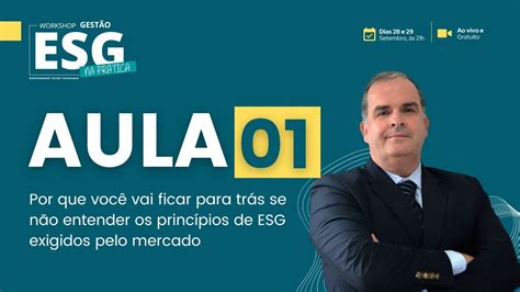 Aula 01 Workshop Gestão ESG na Prática Roberto Roche YouTube