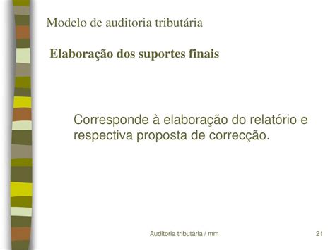 PPT AUDITORIA financeira vs fiscal vs tributária PowerPoint