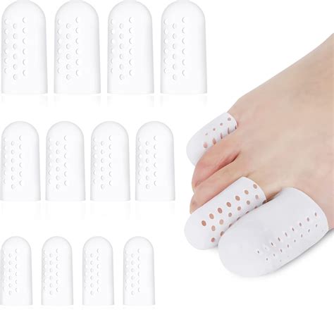Xinzistar 24 Pcs Gel Toe Protector Cap Breathable Toe Protectors