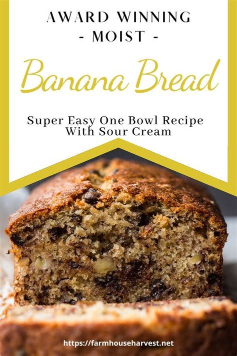 The Best Banana Bread Recipe With Sour Cream Easy To Make Rezept