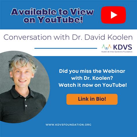 KdVS Foundation hosts webinar with Dr. Koolen - Koolen-de Vries ...