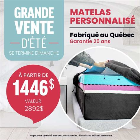 Promotions La Fabrique De Matelas Saint Jean Et Brossard