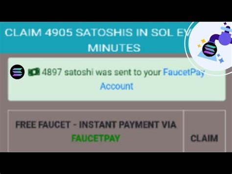 Claim Solana Faucet Unlimited Faucet Claim No Timer Solana Youtube