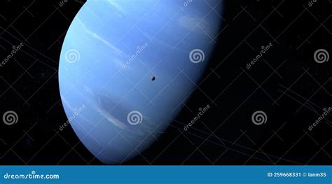 Orcus Dwarf Planet In Orbit With Neptune At Background Stock Image ...