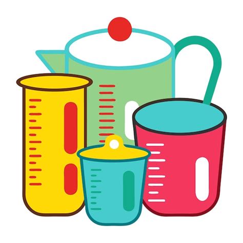 Measuring Cups Clipart Vector Art And Illustration Premium AI