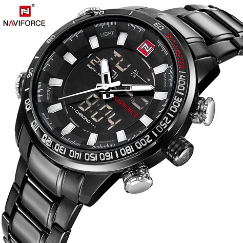 Naviforce Reloj De Pulsera Deportivo De Lujo Para Hombre Cron Grafo