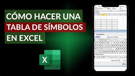 C Mo Crear O Hacer Una Tabla De S Mbolos En Excel F Cil Y R Pido