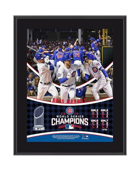 Fanatics Authentic Kris Bryant Chicago Cubs 2016 Mlb World Series Champions 105 X 13