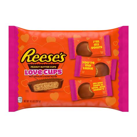 Reese S Valentine S Day Peanut Butter Cups Love Cups Snack Size 10 5 Oz Shipt