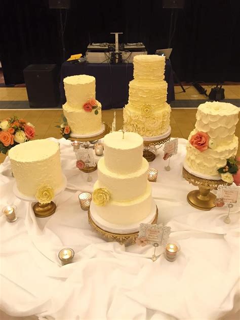 Cake Table With Multiple Tiered Cakes Desserts Homemade Cookies