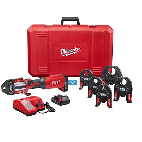 Milwaukee Tool M18 18v Lithium Ion Brushless Cordless Force Logic One Key Press Tool Kit