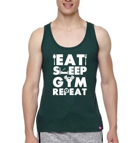 Gym Wear Sleeveless Customized Printed T-shirt at Rs 80/piece | Gym T ...